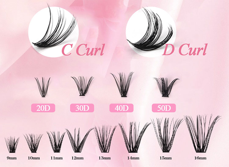Mink Fluffy Lash Clusters
