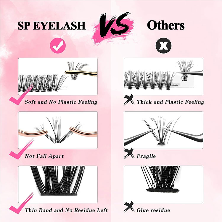 Mink Fluffy Lash Clusters